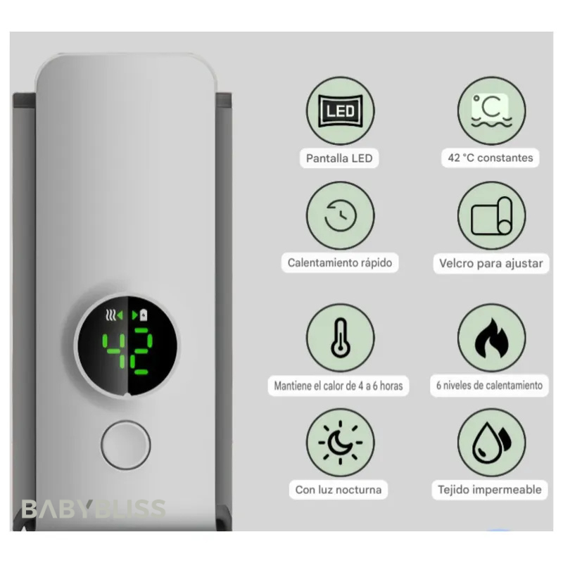 BABYBLISS®️ Calentador Mamadera Portátil