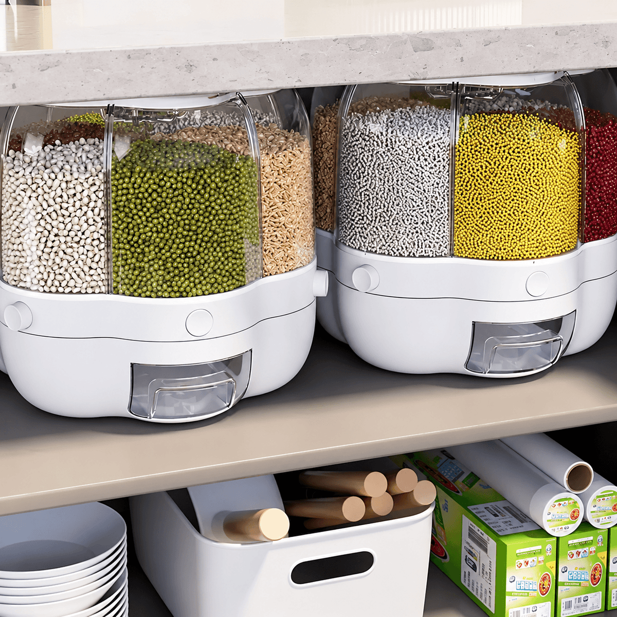 DespensaPro™ 360° | Dispensador Giratorio de Alimentos