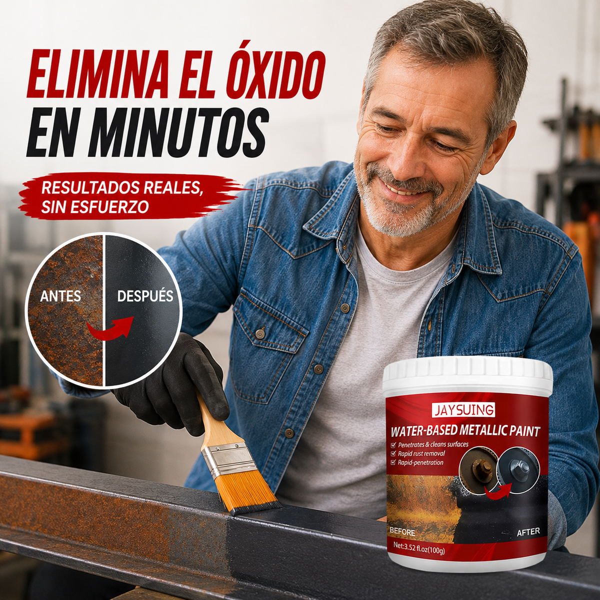 OxidOff™ | Pintura antióxido 2x1