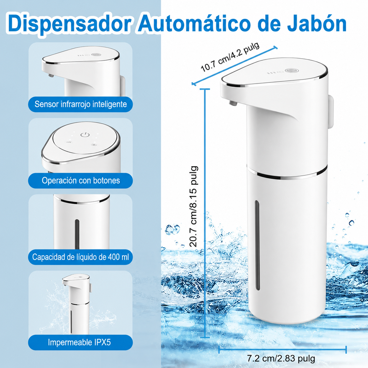 SoapSense™ | Dispensador de Jabón Automático