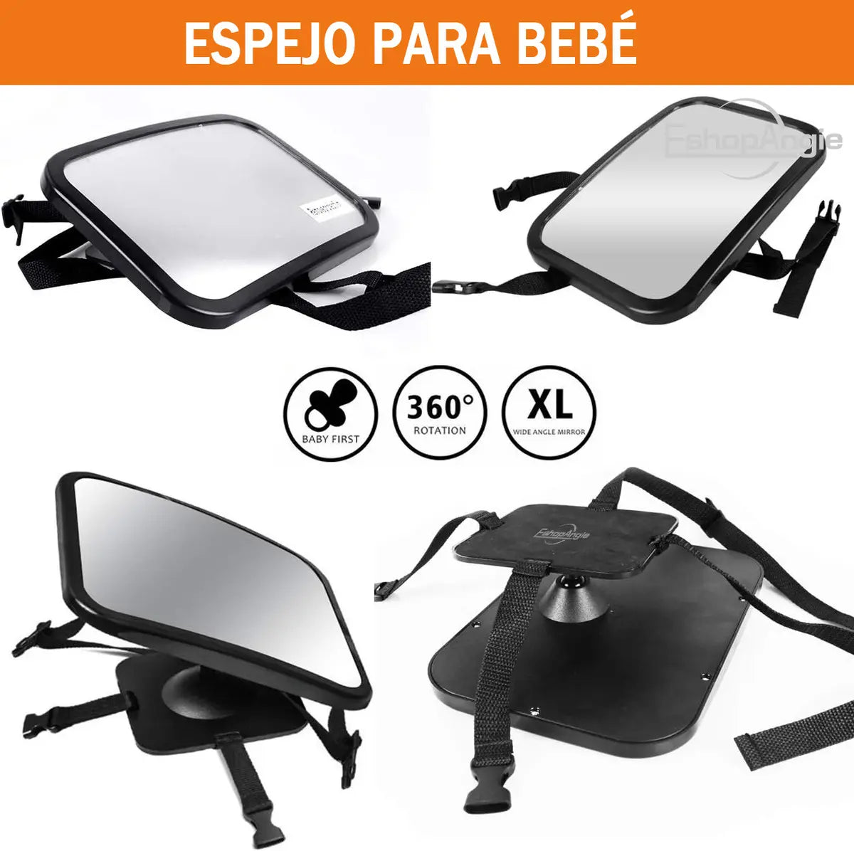 BabyView™ | Espejo para Ver a tu Bebé en el Auto
