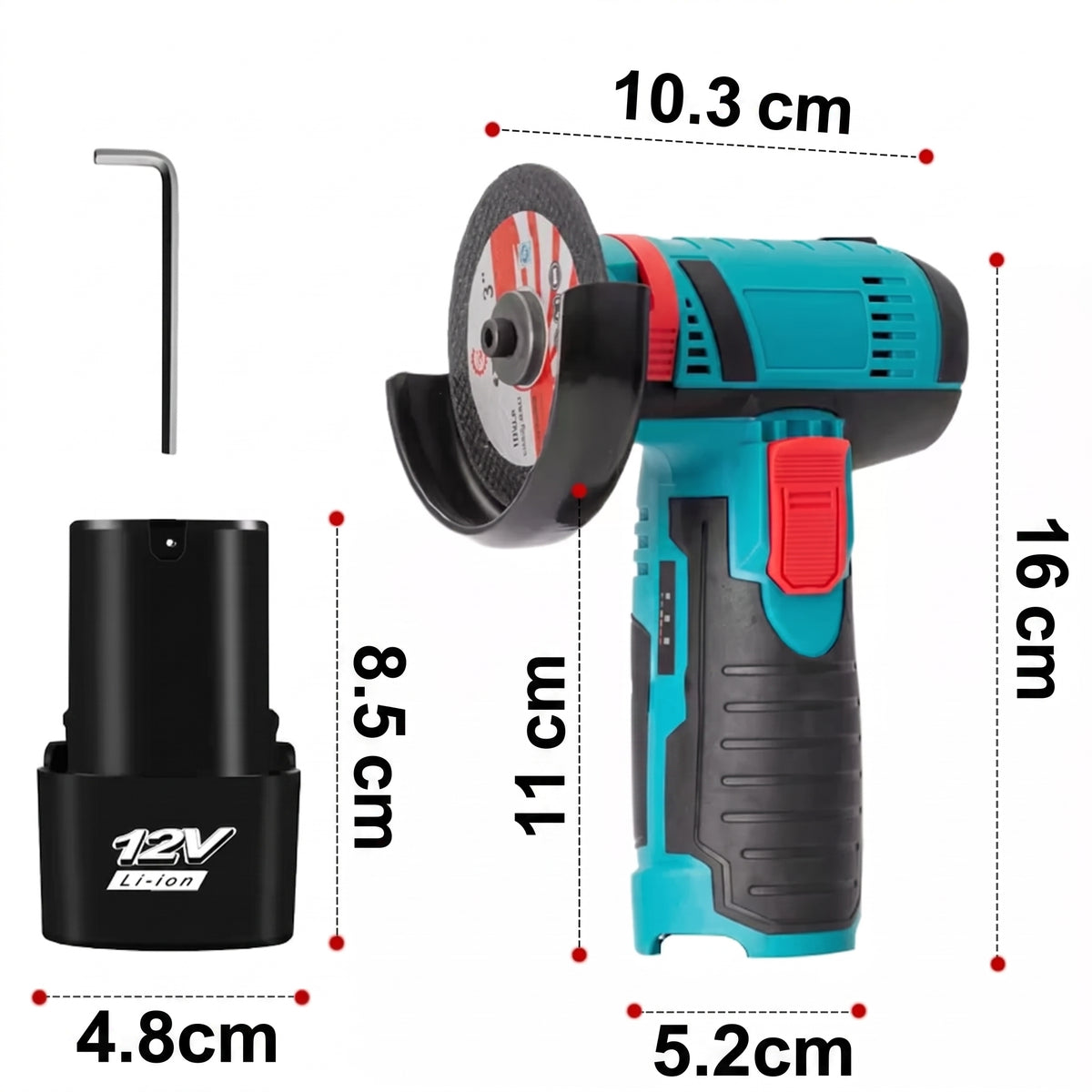 CortaMax™ | Mini Amoladora + 1 Batería de regalo