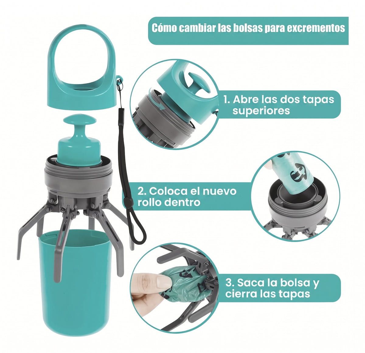 CleanWalk™ | Recogedor de Desechos para Paseos