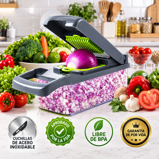 ChefCut™ | Picador de Verduras Multifunción