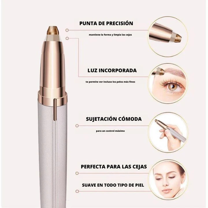 Cepillo Alisador 3 en 1 + Depiladora Facial