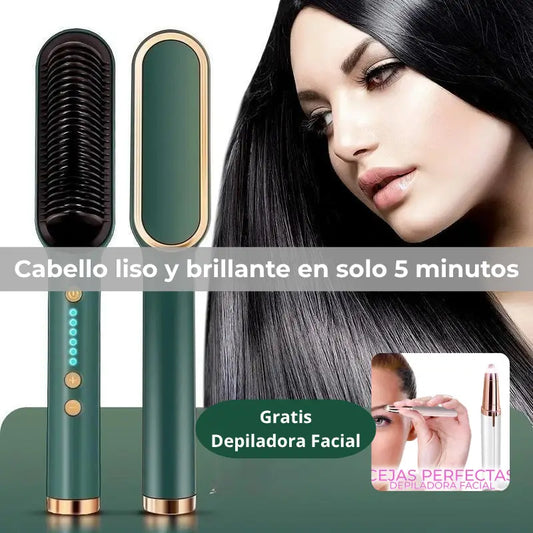 Cepillo Alisador 3 en 1 + Depiladora Facial