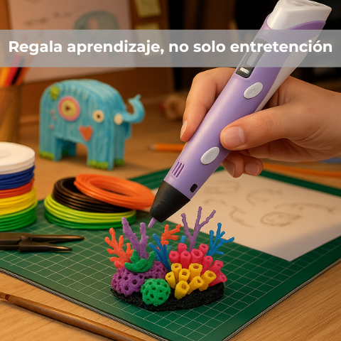Smartex®️ - Lapiz 3D + 100 Metros filamentos