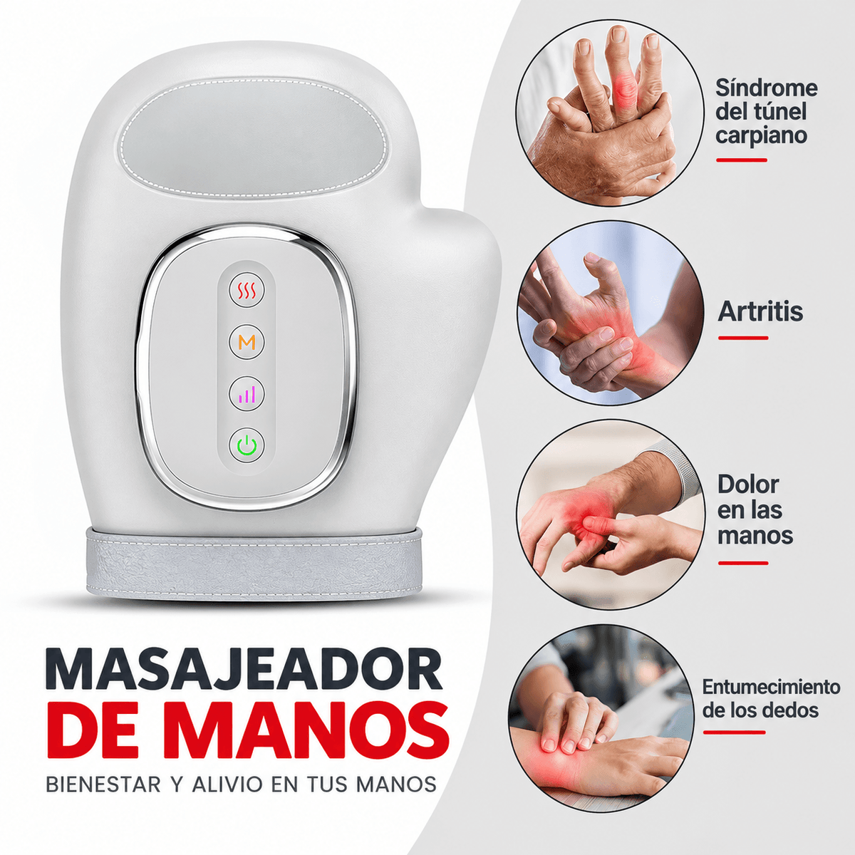 HandRelief™ | Masajeador de Manos con Compresión
