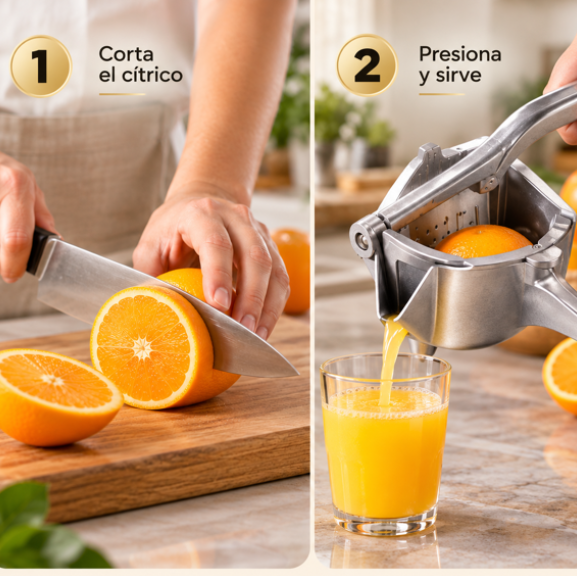 Exprimidor De Frutas Metálico