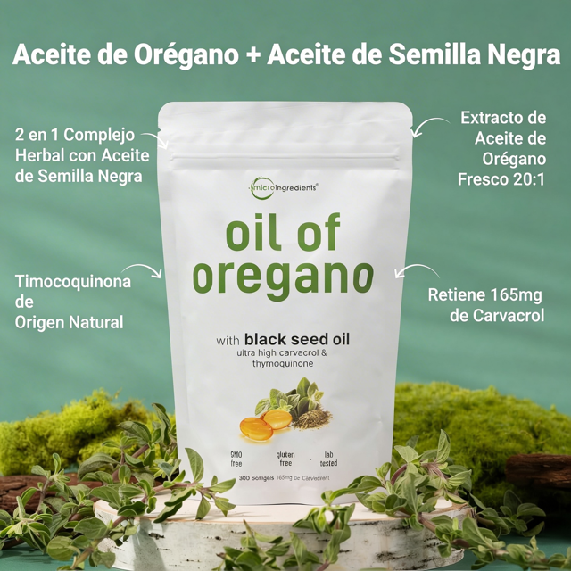 Aceite de Orégano en Cápsulas – Apoyo Diario para tus Defensas