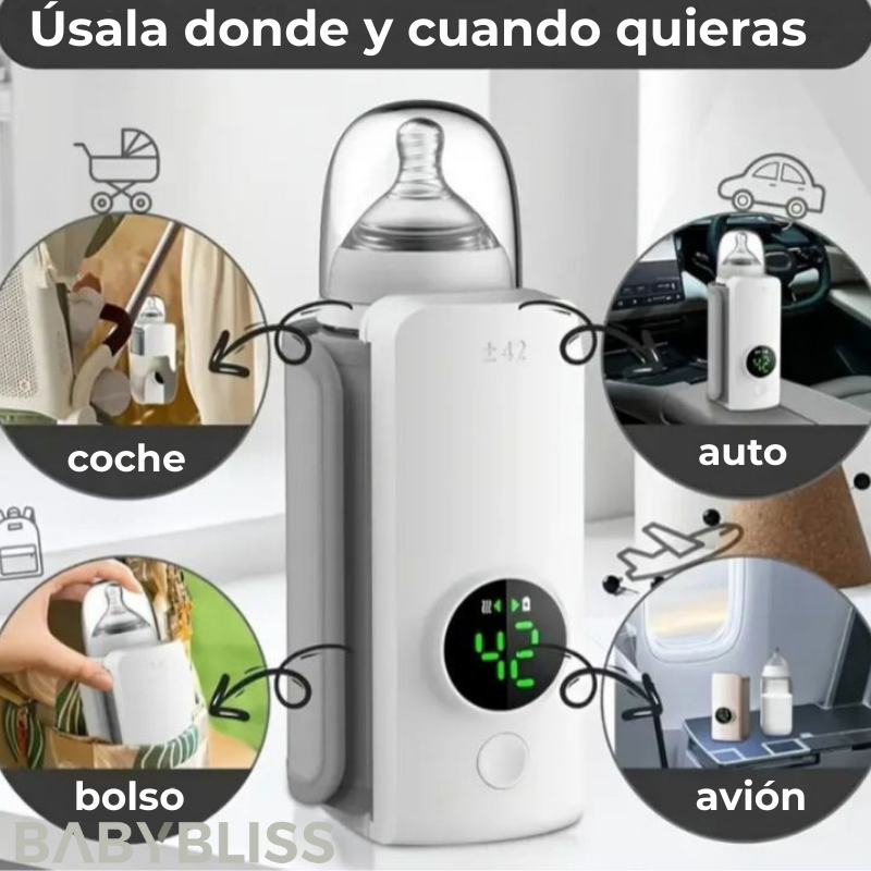 BABYBLISS®️ Calentador Mamadera Portátil