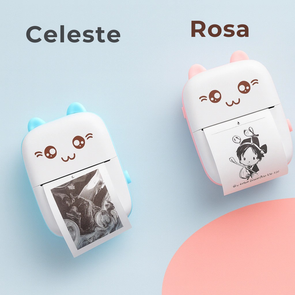 PrintyGo®️ Mini Impresora  + Pack 10 Rollos