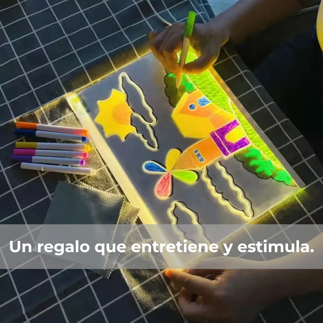 BrillaCrea®️ - Pizarra  Mágica LED