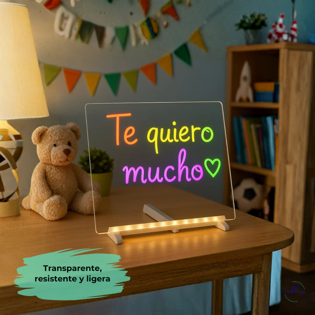 BrillaCrea®️ - Pizarra  Mágica LED