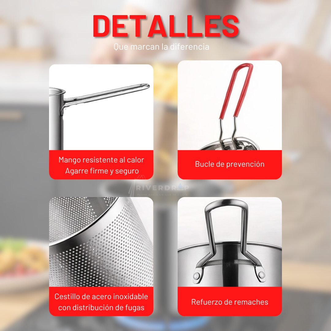ChefPro™ - Olla Acero Inoxidable Multiuso