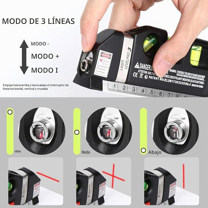 LaserFix Pro™ | Mide, nivela y avanza más rápido