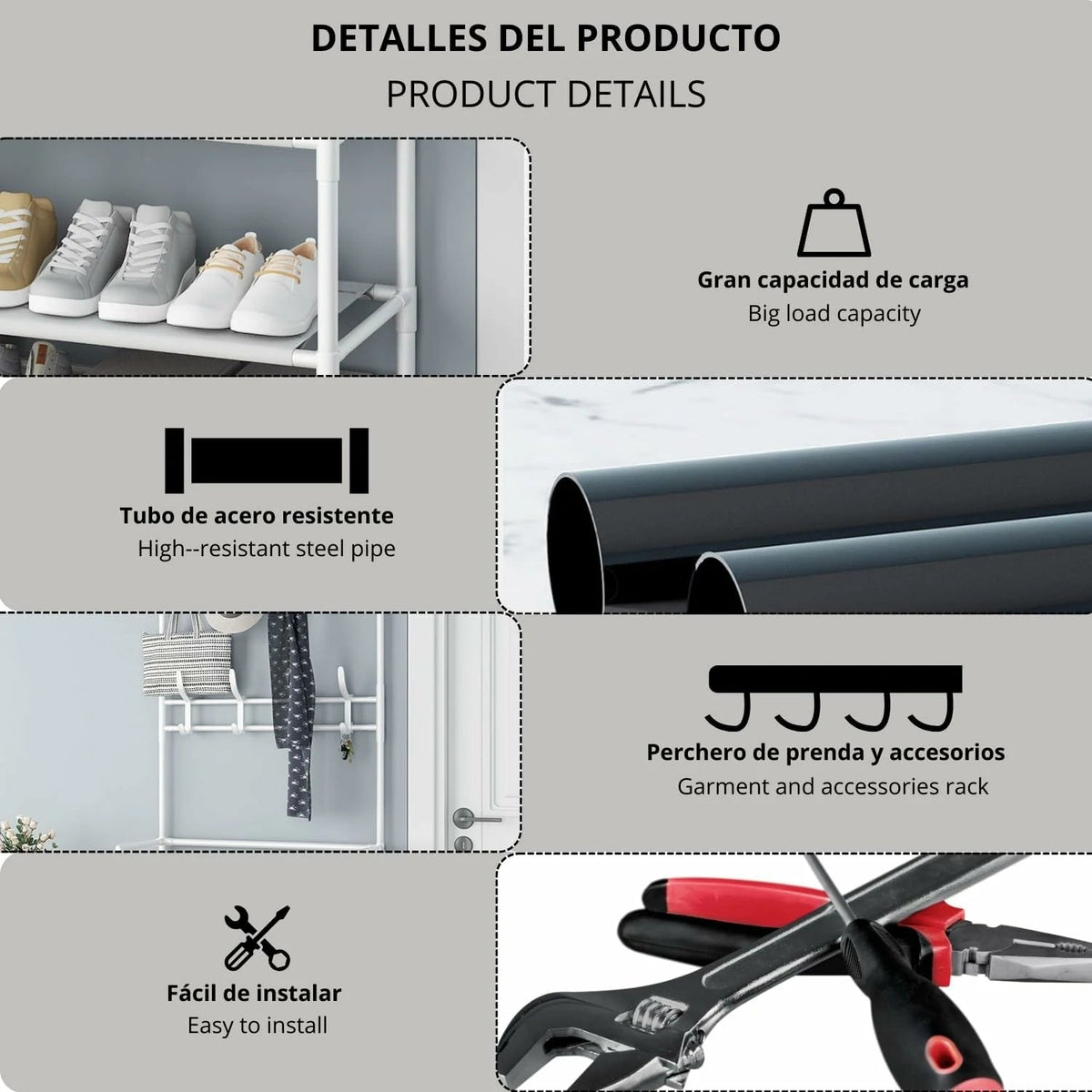 Zapatero con Perchero – Más Orden y Espacio para tu Hogar