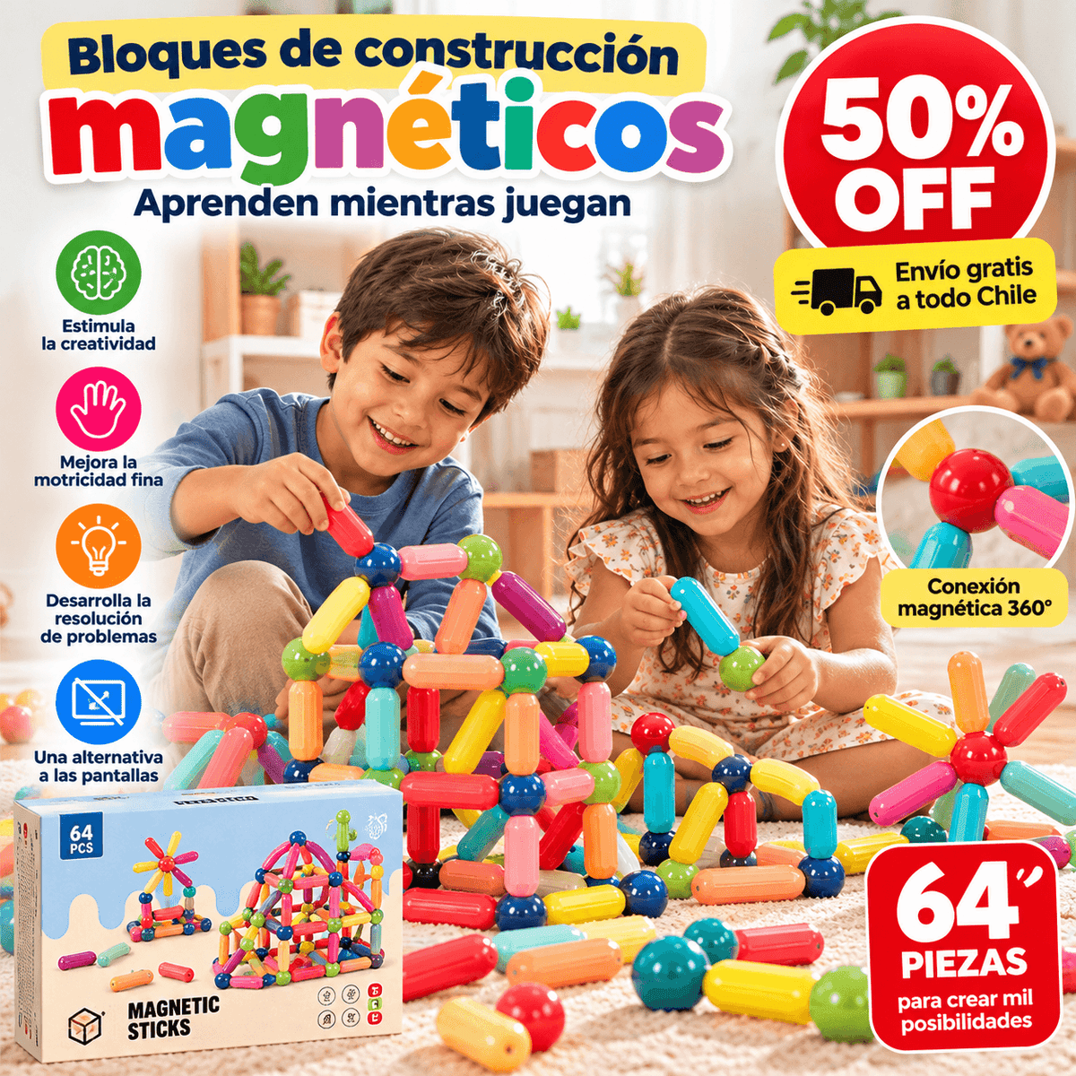 Juego Magnético que Estimula la Creatividad y el Aprendizaje