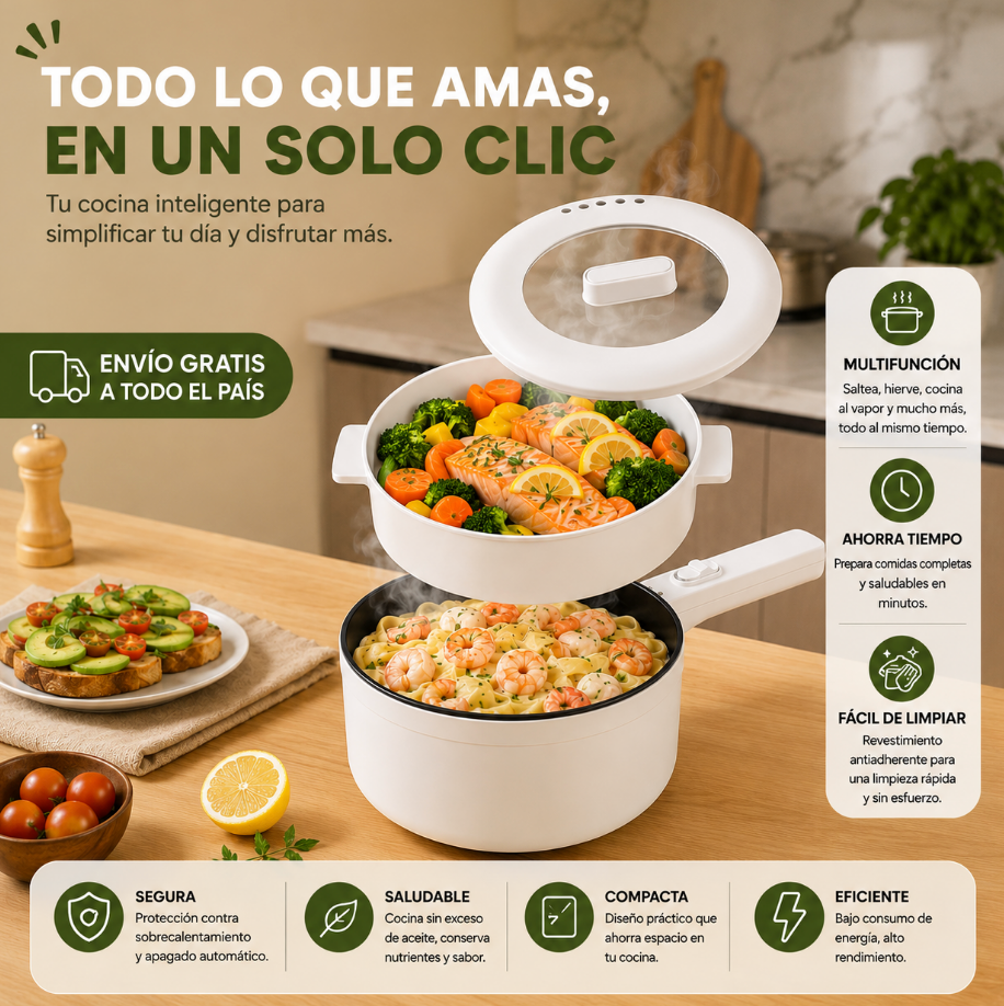 OneCook® - Olla eléctrica todo en uno