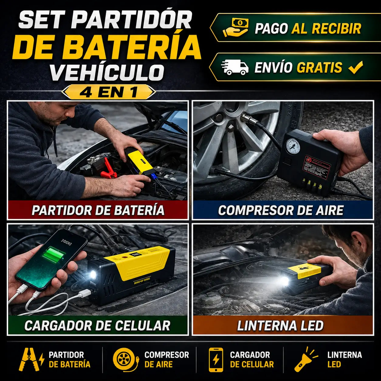 AutoStart Pro™️ | Kit Partidor + Compresor