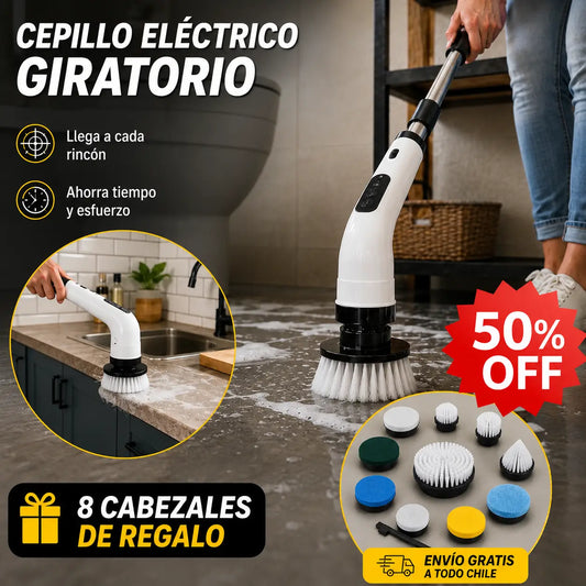 CleanSpin Max® | Incluye GRATIS 8 Cabezales de Limpieza