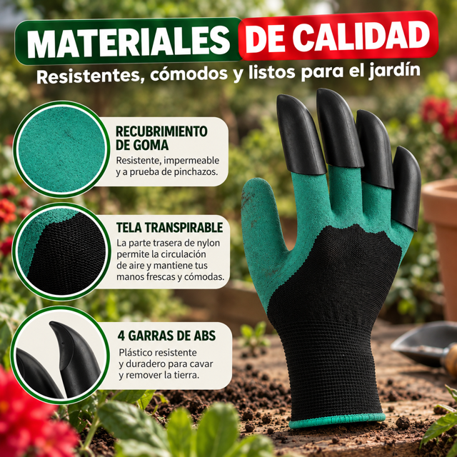 JardiGarra™ | Guantes con Garras para Jardín 2x1