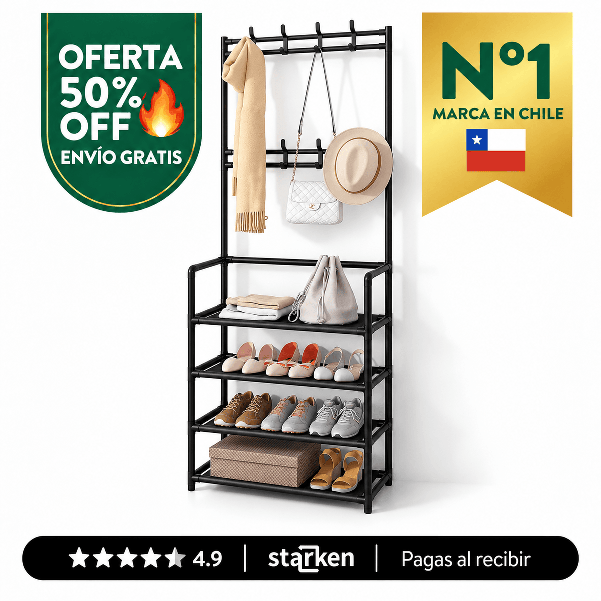 Zapatero con Perchero – Más Orden y Espacio para tu Hogar