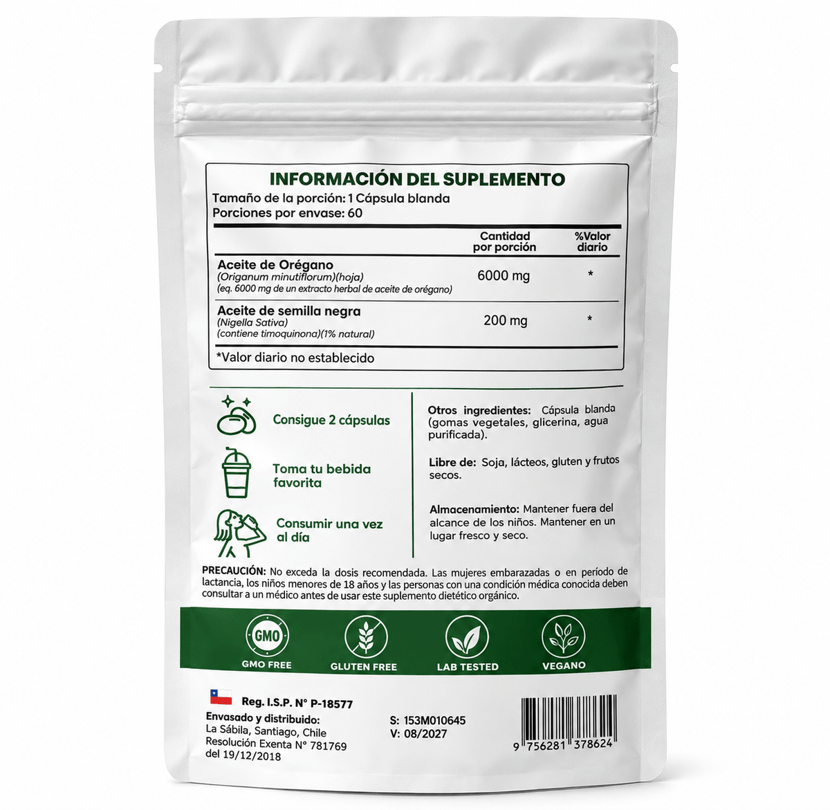 Aceite de Orégano en Cápsulas – Apoyo Diario para tus Defensas