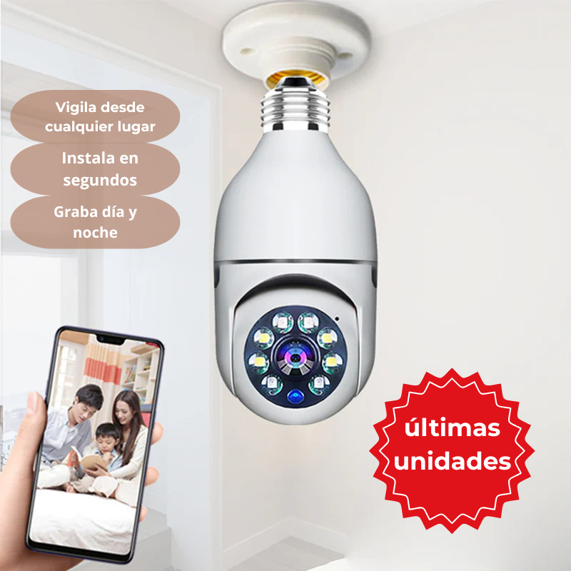 VigiloCam - Camara ampolleta wifi 360°