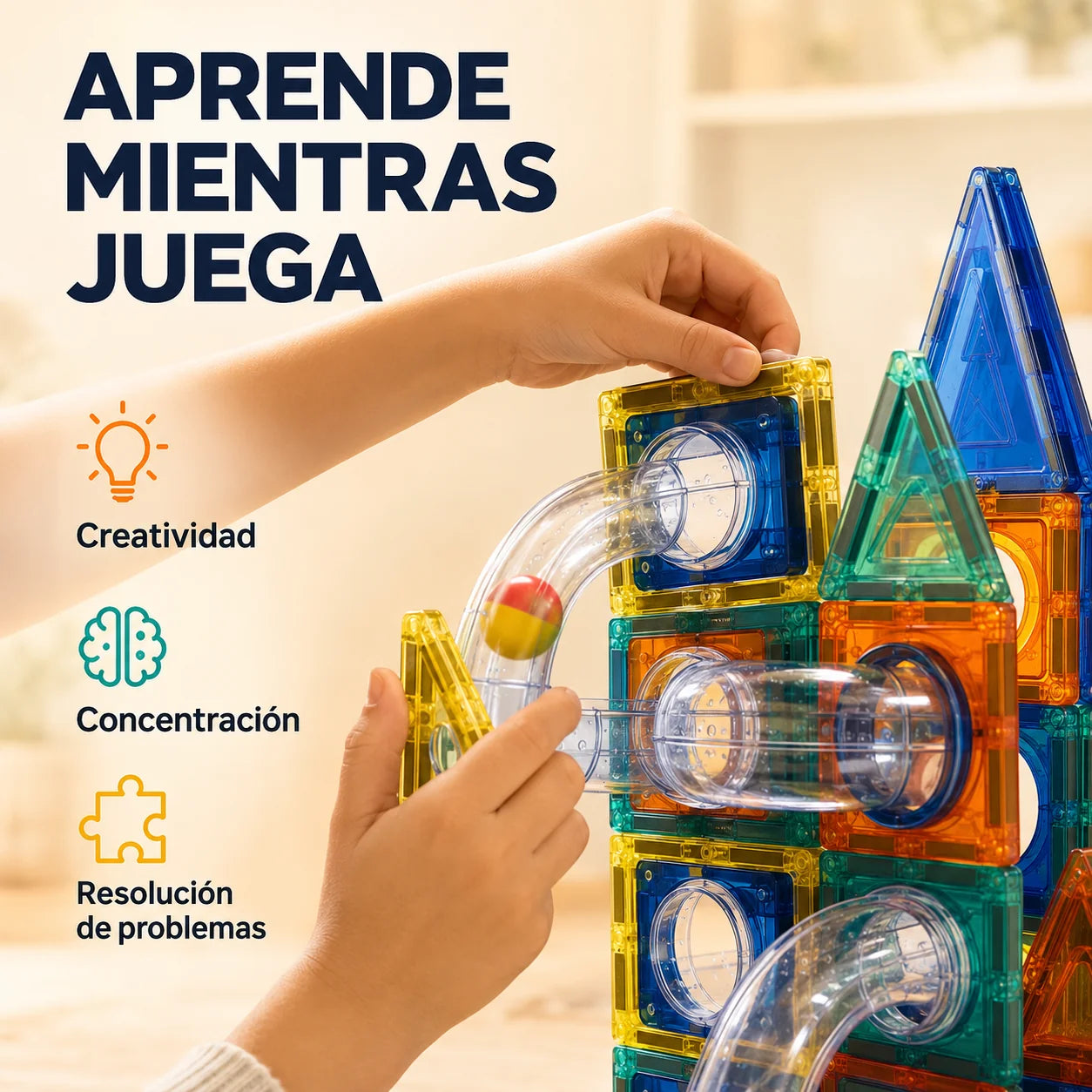 MagnaBlocks™ | Juego Educativo Magnético de 97 Piezas