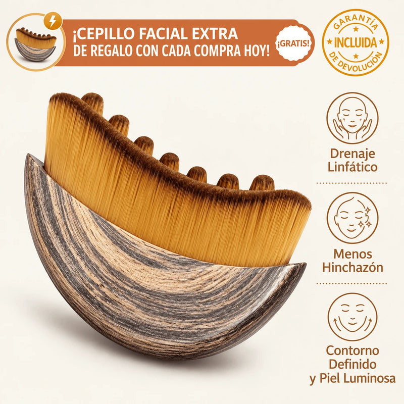Cepillo Facial de Drenaje Linfático 2x1