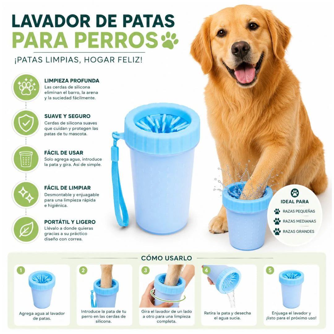 PataClean™ - Limpieza rápida para patas limpias y hogares más felices.