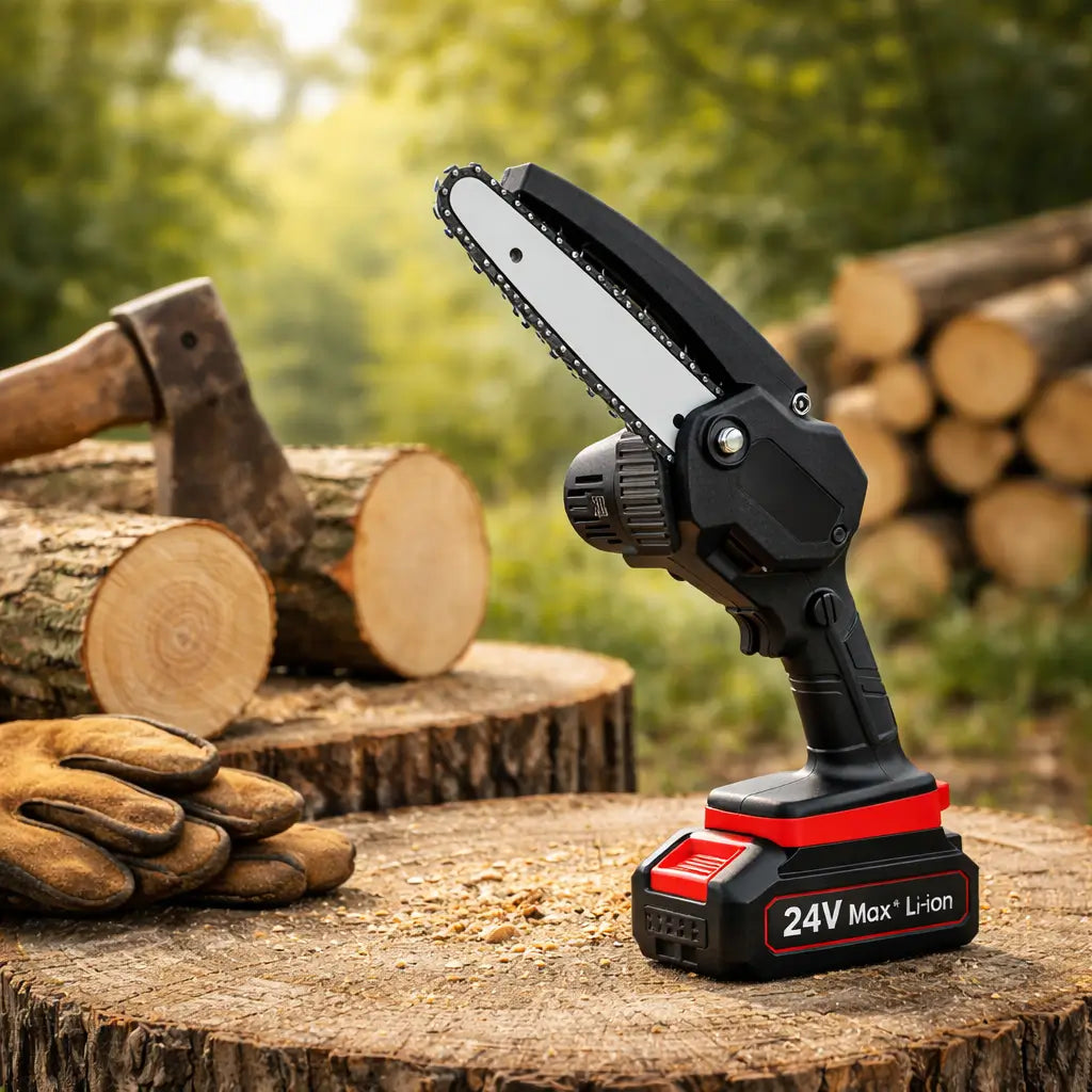 Mini Motosierra PowerCut™ - ¡Llévate 2 baterías recargables de REGALO!