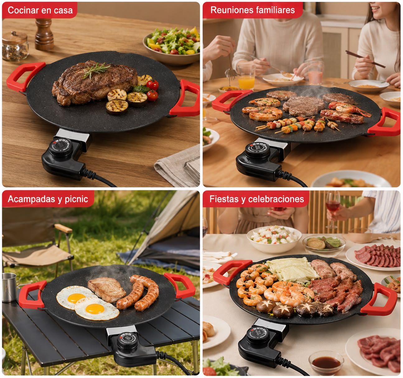 StoneGrill™ | Plancha Eléctrica Antiadherente