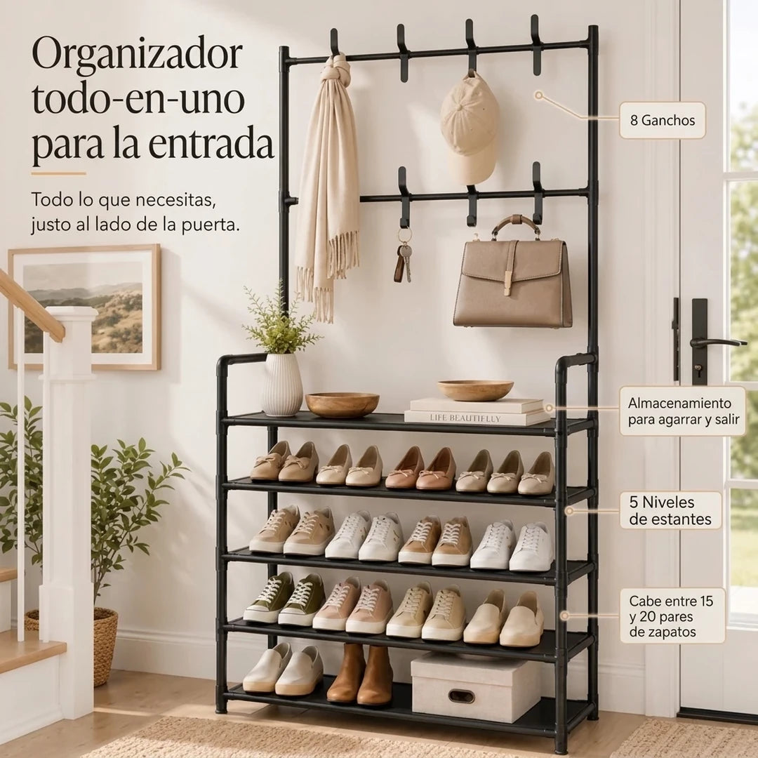 Zapatero con Perchero – Más Orden y Espacio para tu Hogar