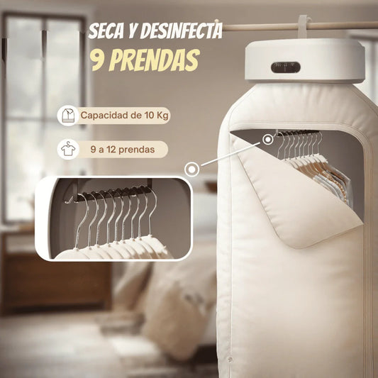 DryGo® - Secadora Portátil de Ropa + 12 Pastillas Limpia Lavadora
