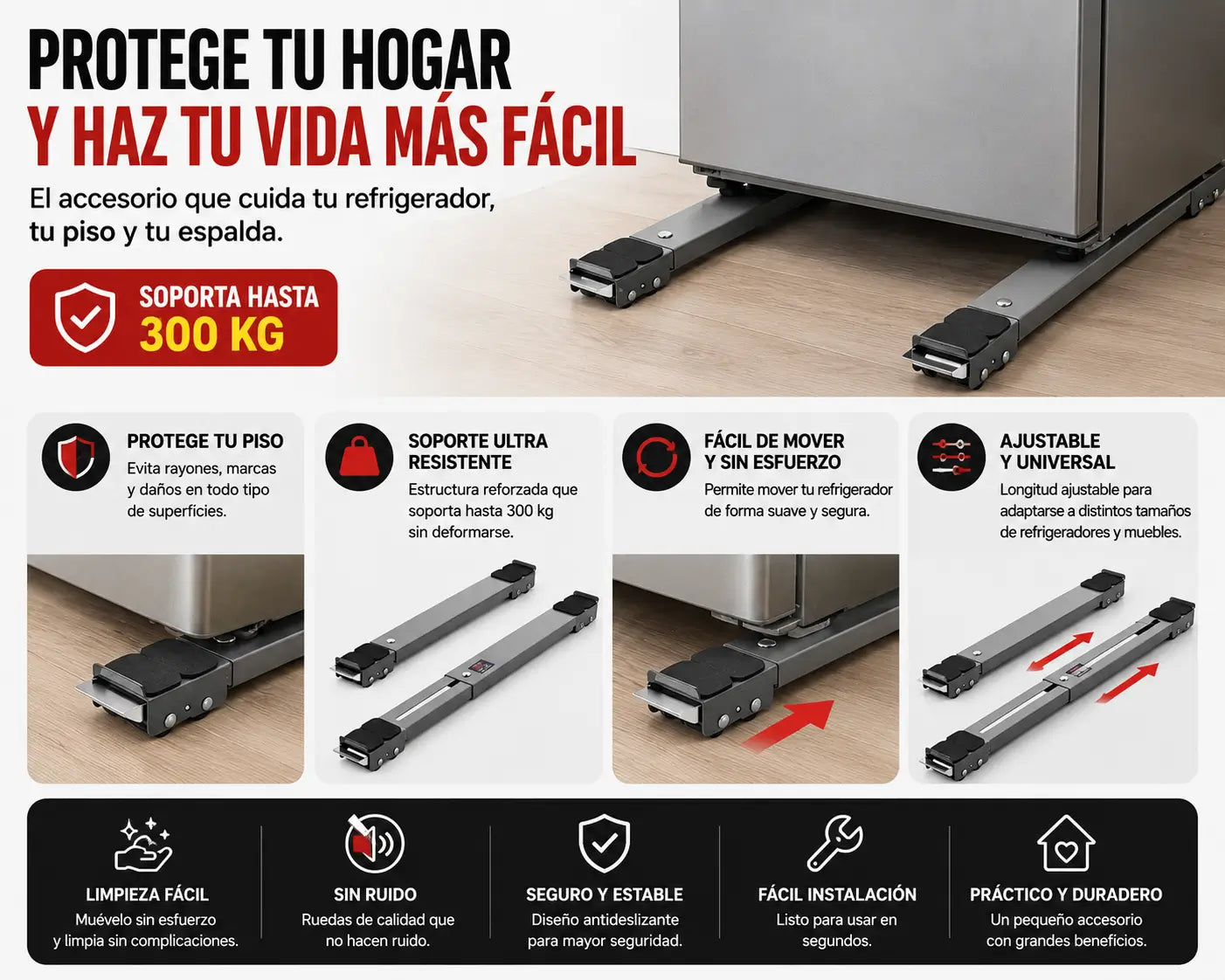 MoveMax™ | Mueve muebles pesados sin esfuerzo